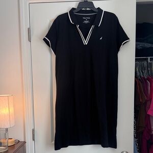 Nautica Black Dress with White Accents